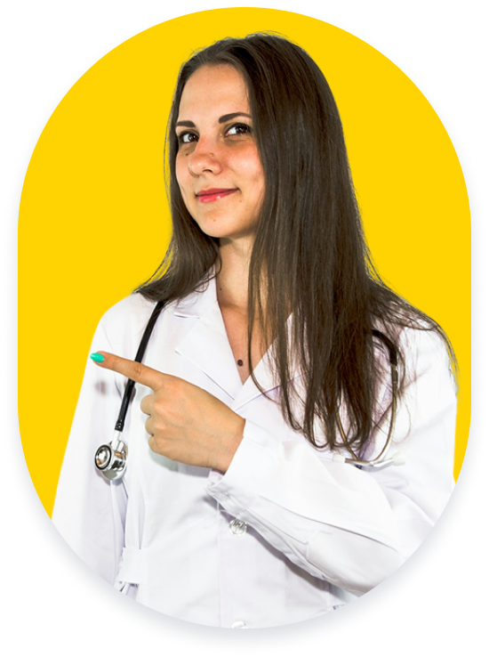 Medical professional shaking hands
