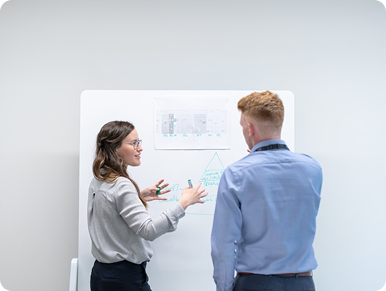 People discussing strategy