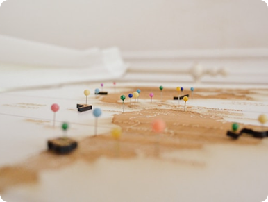 Map with pins