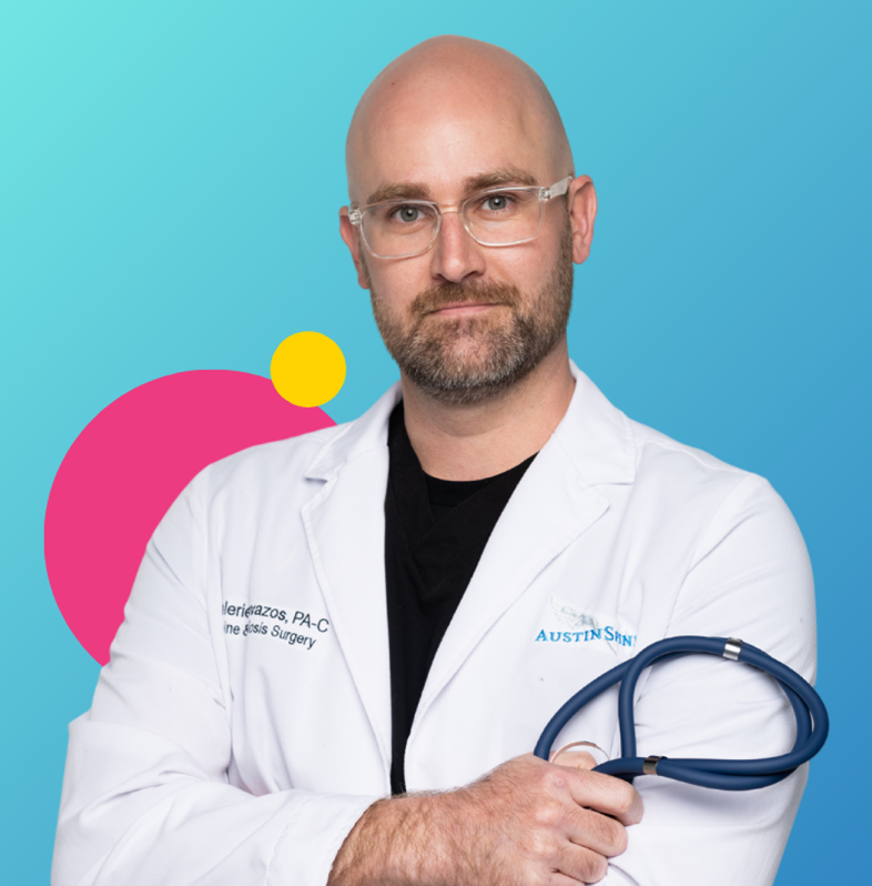 Medical professional in white coat