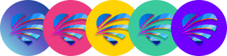 Colorful hands representing collaboration